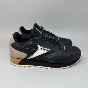 Reebok Classic Harman Leather Women's Running Shoes Size 8 Black Gold Comfort